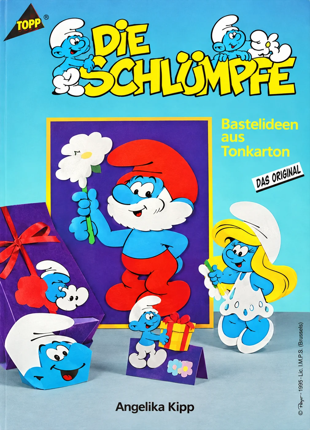 Cover des Bastelbuchs Die Schlümpfe von Angelika Kipp