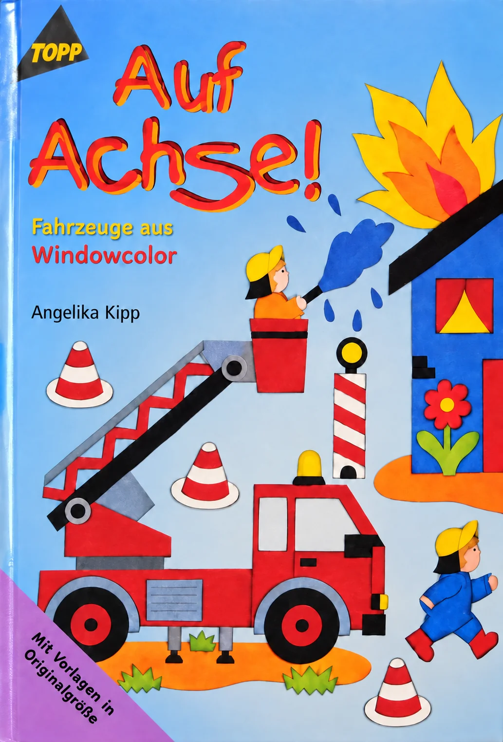Cover des Bastelbuchs Auf Achse! von Angelika Kipp