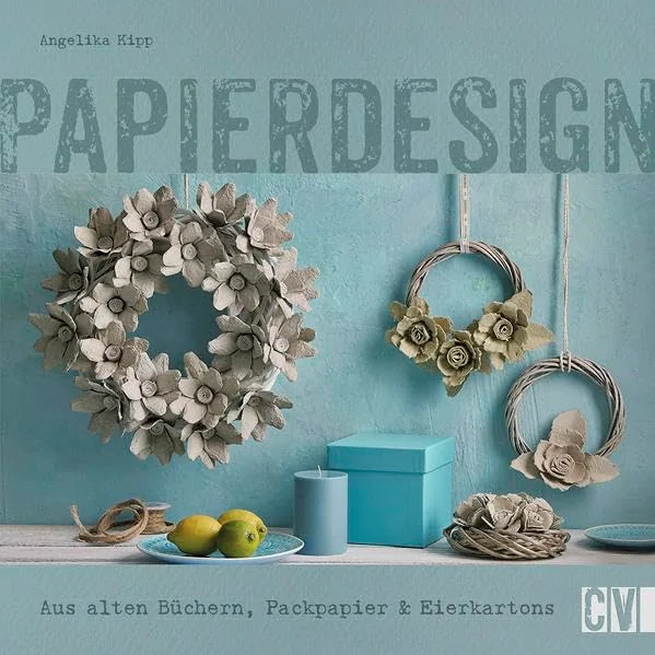 Cover des Bastelbuchs Papierdesign von Angelika Kipp